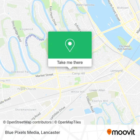 Blue Pixels Media map