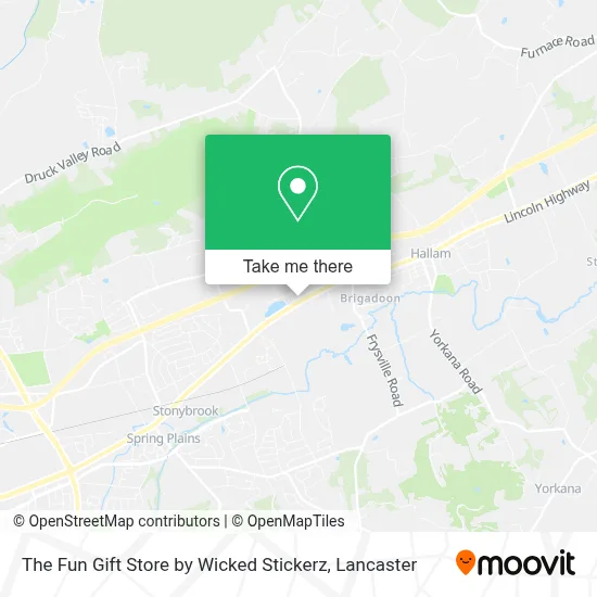 The Fun Gift Store by Wicked Stickerz map