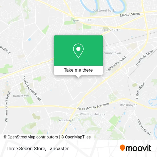 Three Secon Store map