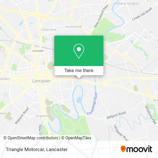 Triangle Motorcar map