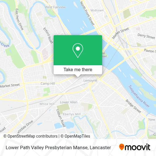 Lower Path Valley Presbyterian Manse map