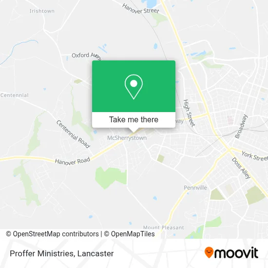 Proffer Ministries map