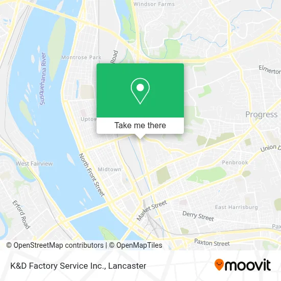 K&D Factory Service Inc. map