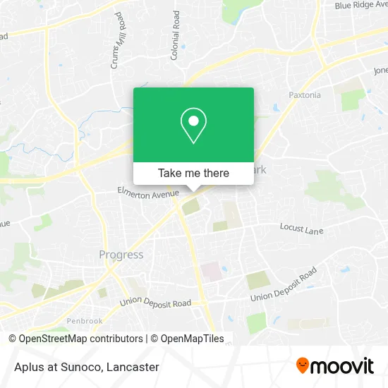 Aplus at Sunoco map