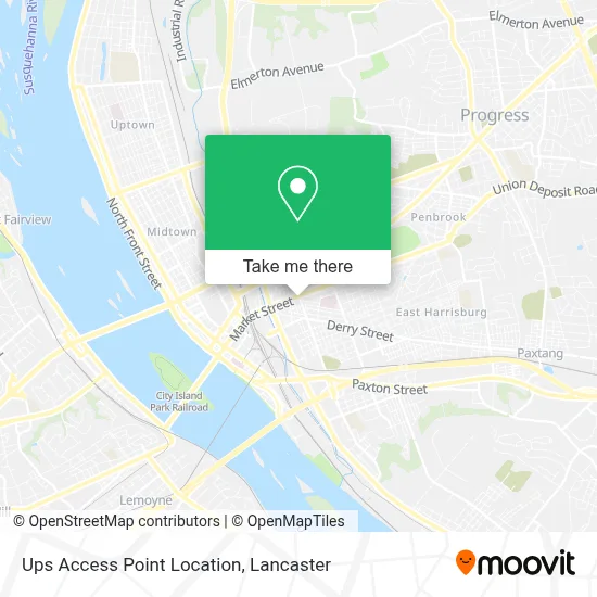 Ups Access Point Location map
