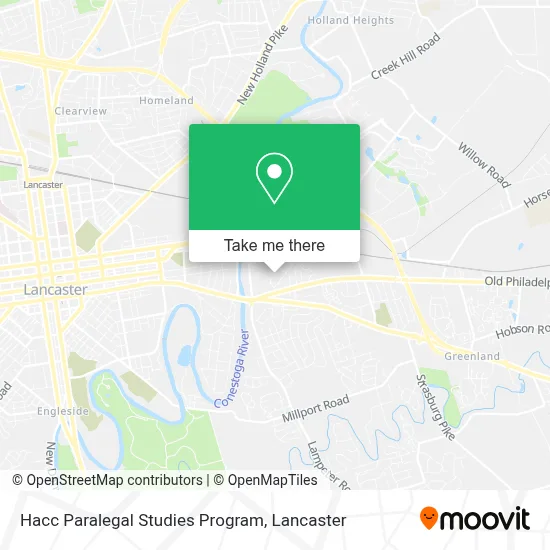 Hacc Paralegal Studies Program map