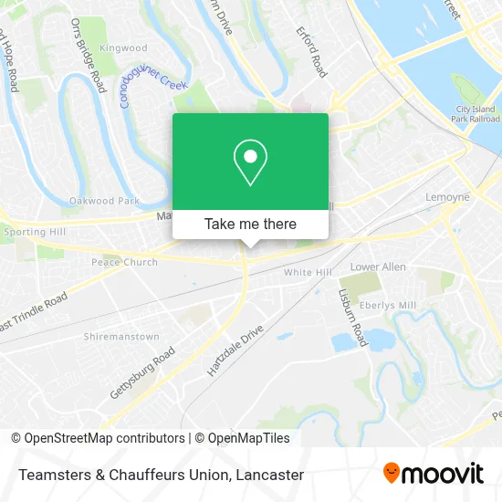 Teamsters & Chauffeurs Union map