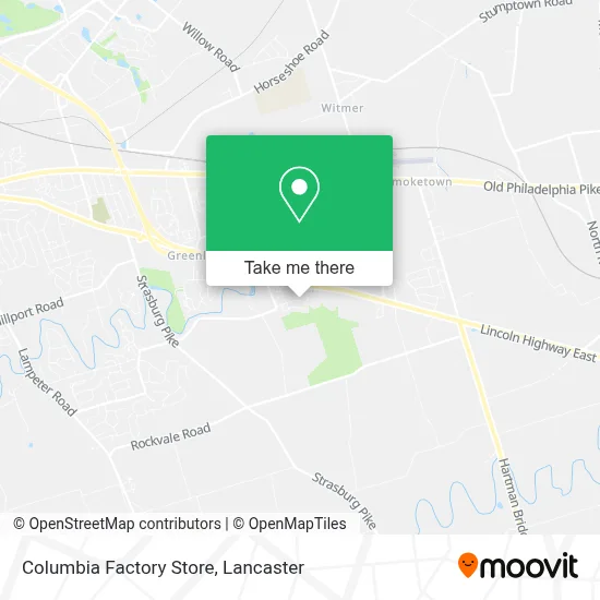 Columbia Factory Store map