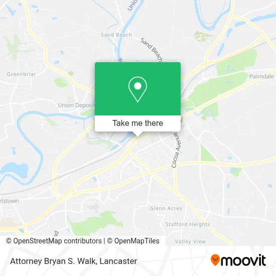 Attorney Bryan S. Walk map