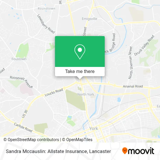 Sandra Mccauslin: Allstate Insurance map