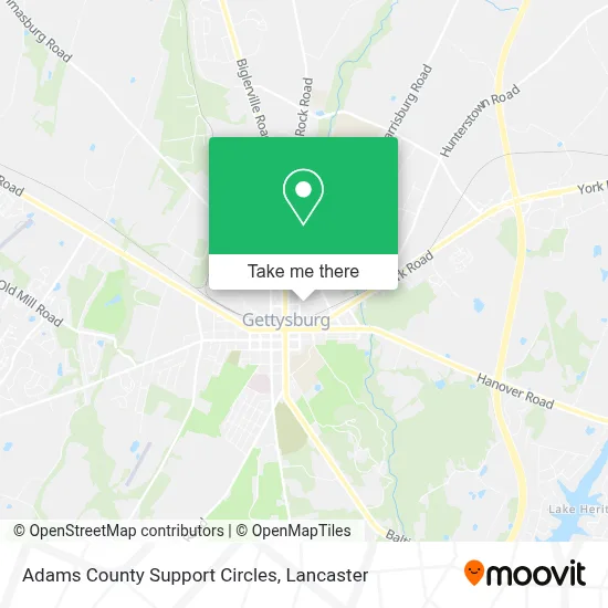 Adams County Support Circles map