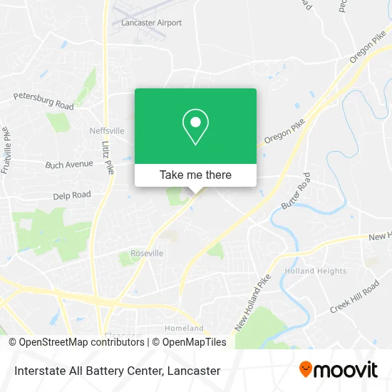 Interstate All Battery Center map