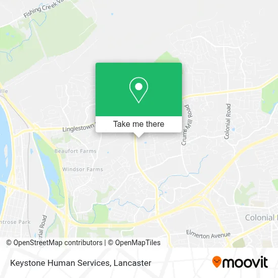 Keystone Human Services map