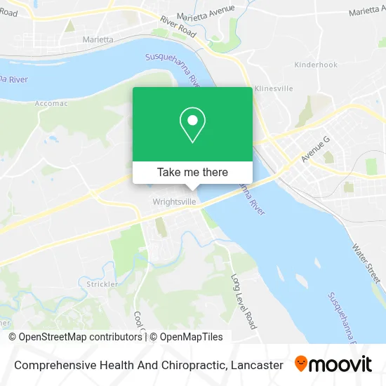 Comprehensive Health And Chiropractic map