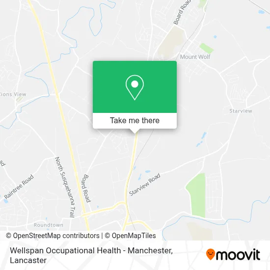 Wellspan Occupational Health - Manchester map