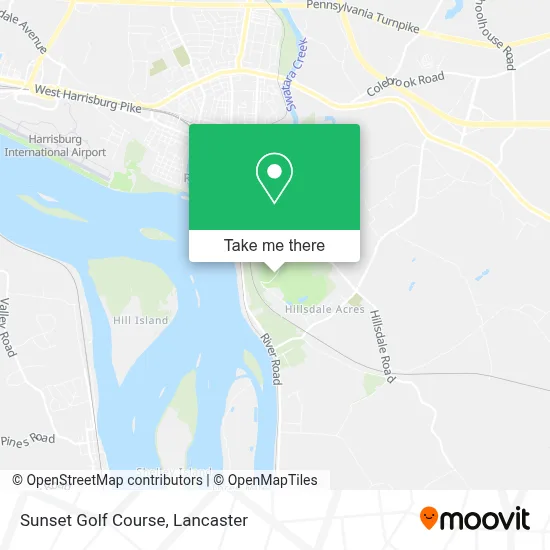 Sunset Golf Course map