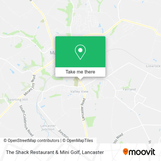 The Shack Restaurant & Mini Golf map
