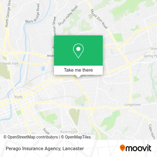 Perago Insurance Agency map