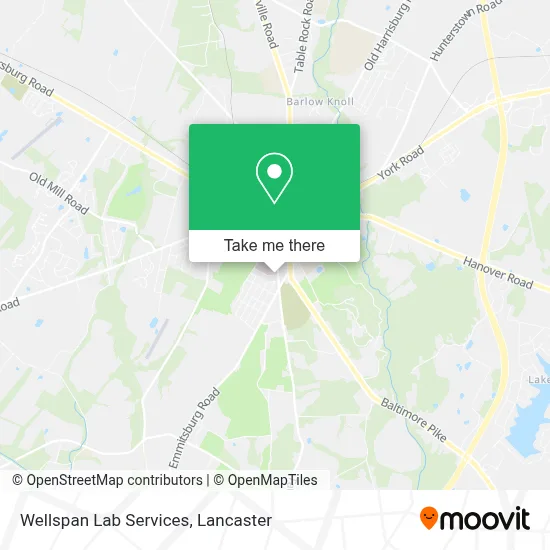 Wellspan Lab Services map