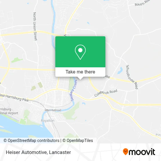 Heiser Automotive map
