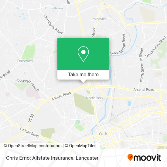Chris Erno: Allstate Insurance map