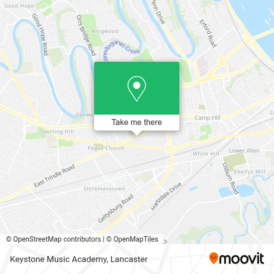 Keystone Music Academy map