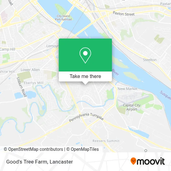 Good's Tree Farm map