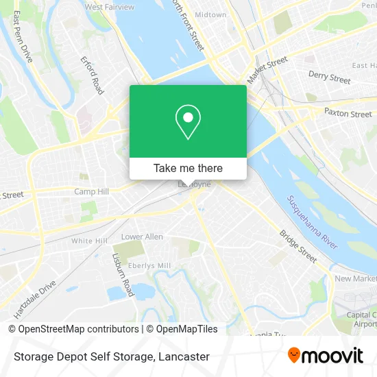 Storage Depot Self Storage map
