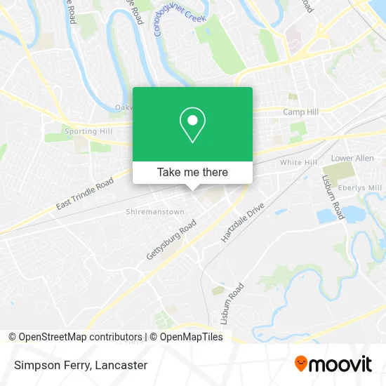 Simpson Ferry map