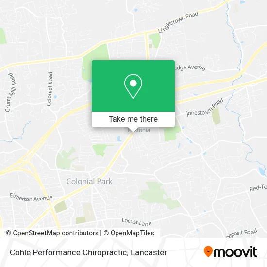 Cohle Performance Chiropractic map