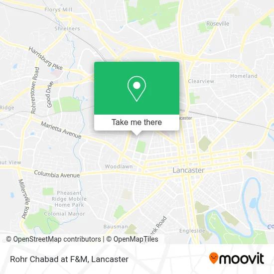 Rohr Chabad at F&M map