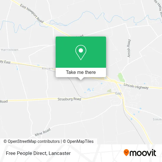 Free People Direct map
