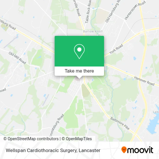 Wellspan Cardiothoracic Surgery map