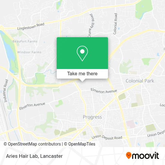 Aries Hair Lab map