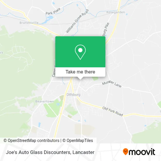 Joe's Auto Glass Discounters map