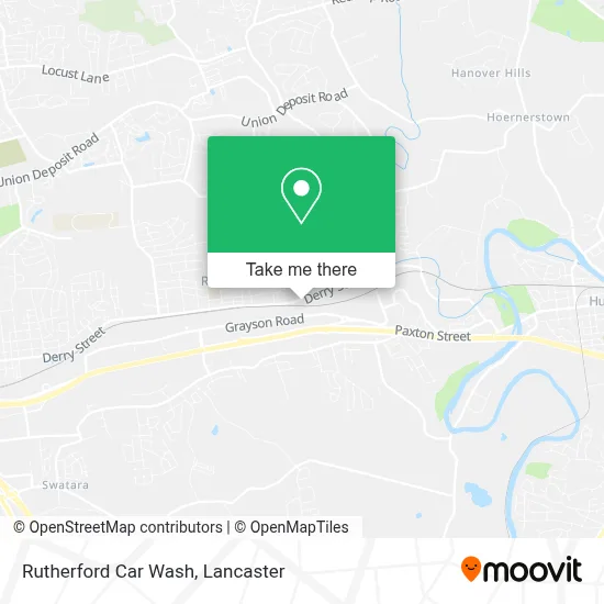 Rutherford Car Wash map