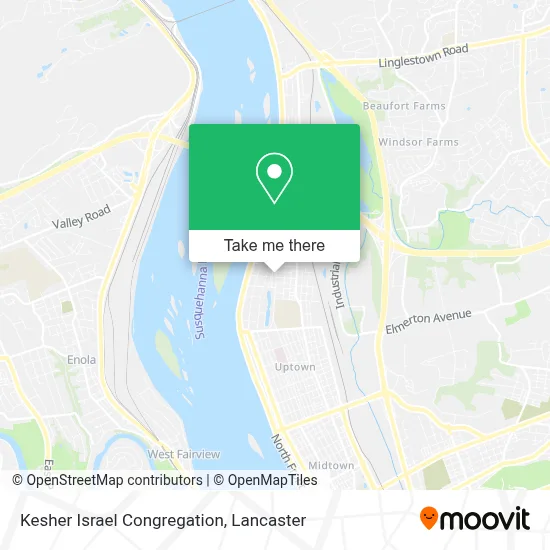 Kesher Israel Congregation map