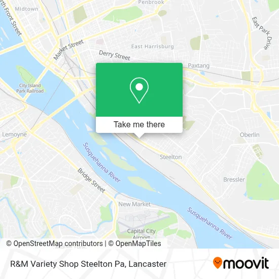 R&M Variety Shop Steelton Pa map