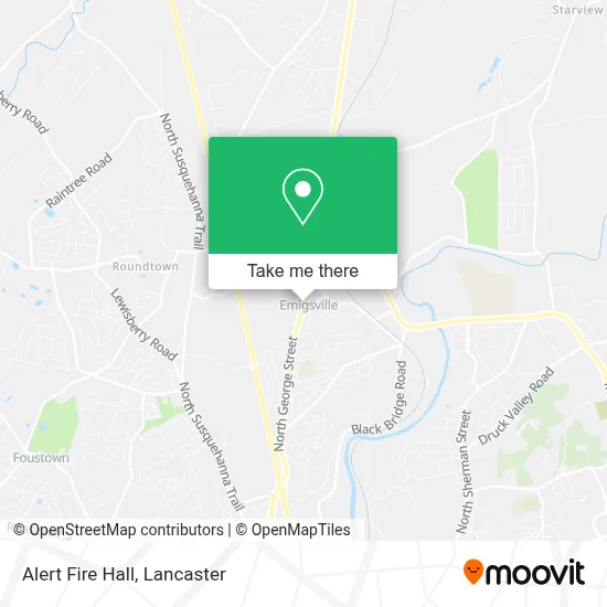 Alert Fire Hall map