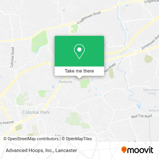 Advanced Hoops, Inc. map