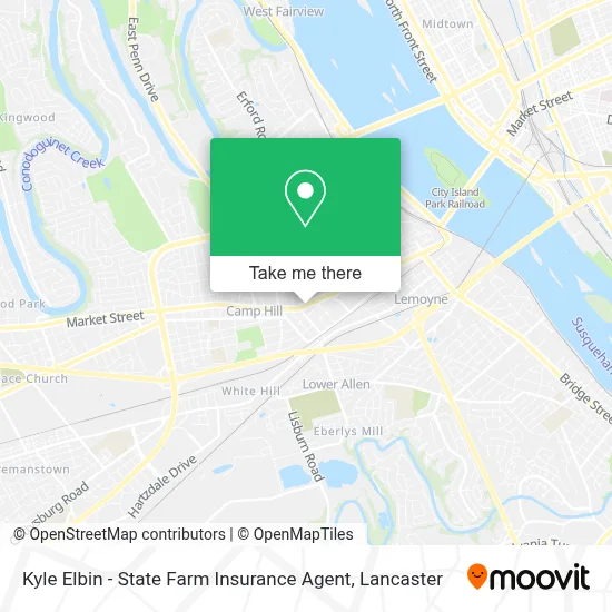 Kyle Elbin - State Farm Insurance Agent map