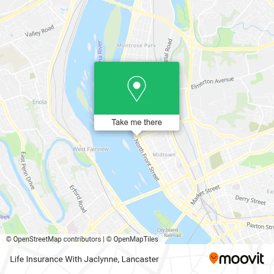 Life Insurance With Jaclynne map