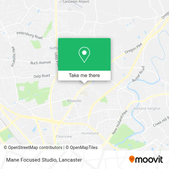 Mane Focused Studio map