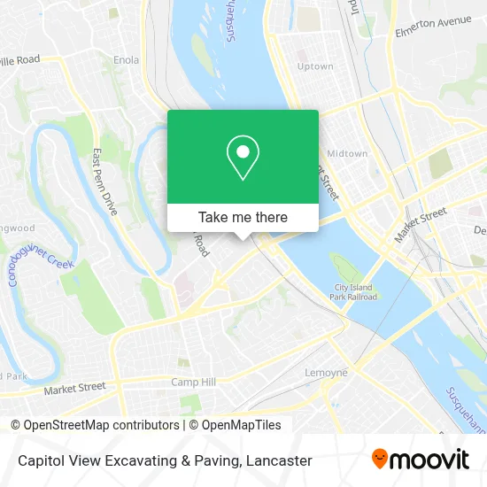 Capitol View Excavating & Paving map