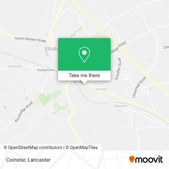 Coinstar map