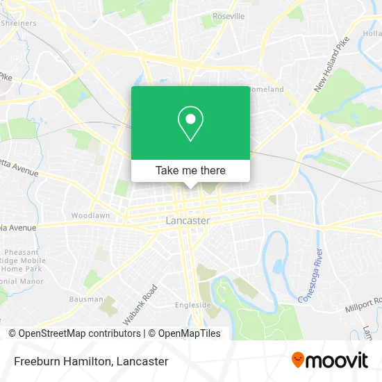 Freeburn Hamilton map