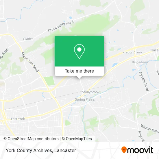York County Archives map
