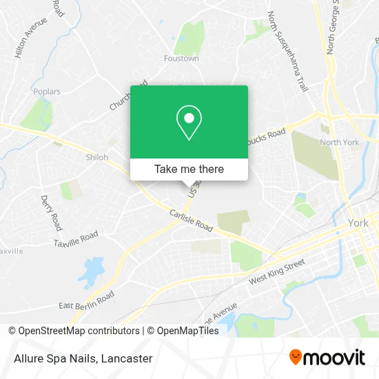 Allure Spa Nails map