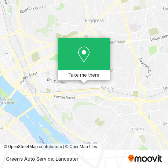 Green's Auto Service map