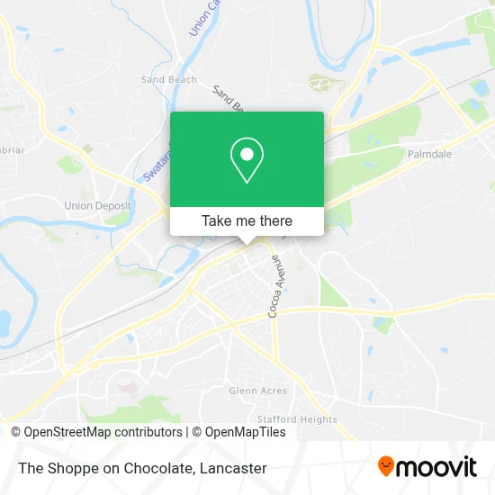 The Shoppe on Chocolate map